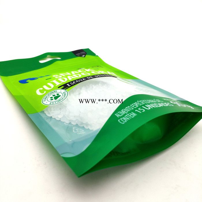 宠物食品拉链密封袋阴阳镀铝食品零食长效保鲜欧盟出口标准包装袋 复合材料包装袋