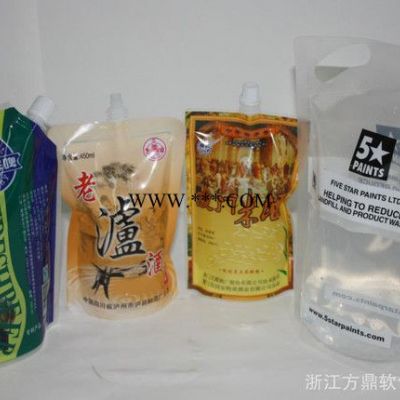 【】复合饮料包装袋生产定做/250ml自立吸嘴袋专业
