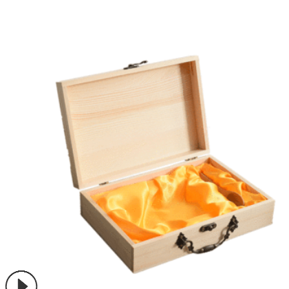 礼品包装盒 创意镂空蜂蜜木盒蜂巢蜜礼盒木质翻盖罐装燕窝茶叶盒