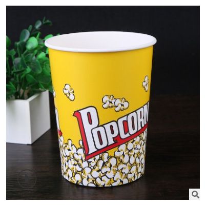 厂家直销加厚爆米花纸桶 定制影院纸桶印制logo 一次性爆米花桶