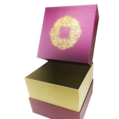 表面LOGO烫金天地盖纸盒子 化妆品包装盒收纳盒茶叶礼品盒子