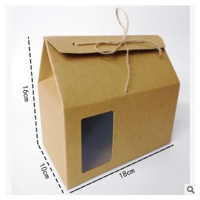牛皮纸通用茶叶包装盒环保开窗纸盒普洱茶散茶龙珠小青柑礼盒空盒