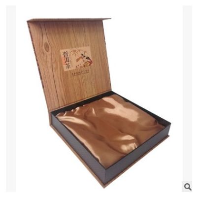 普洱茶包装盒牛皮纸木纹单饼盒茶叶盒357-400g茶饼礼品盒加印LOGO