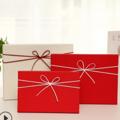 围巾礼品盒 红色礼品盒定制logo礼盒天地盖高档礼物盒商务盒