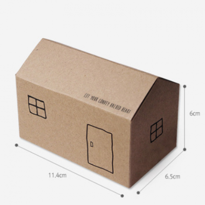 原创小房子礼品盒现货烘焙包装各种公司商场活动专送折叠包装盒