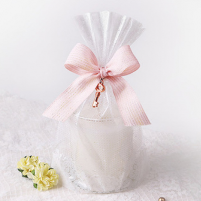 25MM韩式高档粉色涤纶加金丝线混合织带现货礼盒包织带 10码/卷