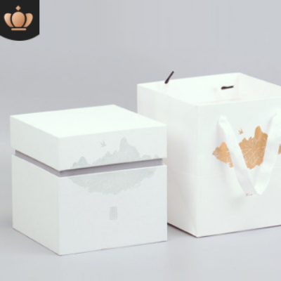 现货天地盖白茶礼盒散装茶叶礼品包装盒花茶包装定做通用散茶盒