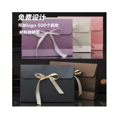 【礼品盒】现货纸质礼物包装袋可定制logo纯色欧式丝巾礼品盒