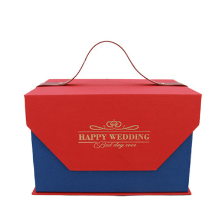 2021新款结婚喜糖盒创意结婚伴娘伴手礼盒欧式批发大号翻盖盒空盒