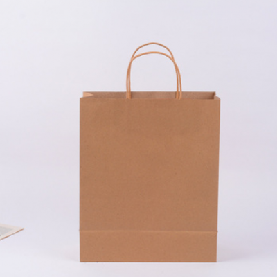 厂家热销新品 高档牛皮手提袋方底咖啡打包纸袋纯色礼物袋定制