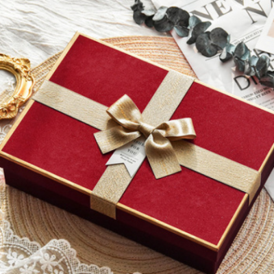 伴手礼盒红色婚庆礼品包装盒大号口红礼品盒空盒子回礼新年礼物盒