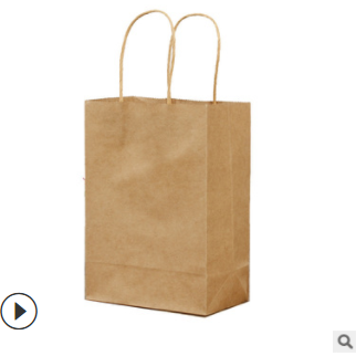 牛皮纸袋 服装手提礼品购物纸袋 通用餐饮包装外卖打包袋定做