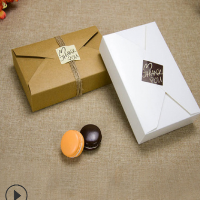 现货 信封牛皮纸包装盒定制 礼品服装包装盒订做 食品小蛋糕盒外