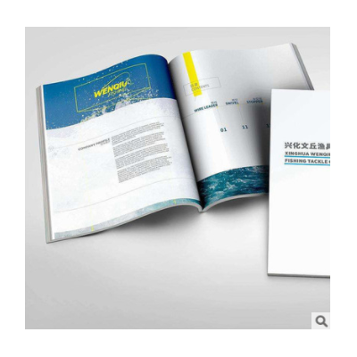 企业画册印刷开业员工手册三折页说明书定制书籍促销海报logo设计