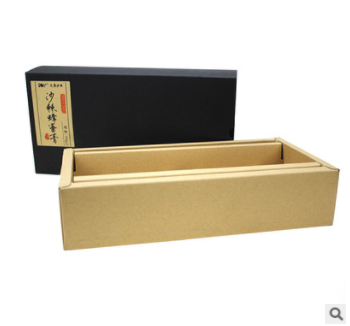 厂家定做包装彩盒定制创意蜂蜜礼盒食品牛皮纸盒抽屉式黑色包装盒