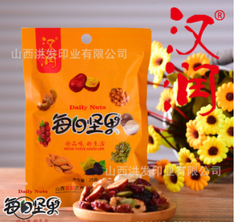 茶叶红枣休闲食品塑料包装袋 自封自立拉链袋 坚果零食真空包装袋