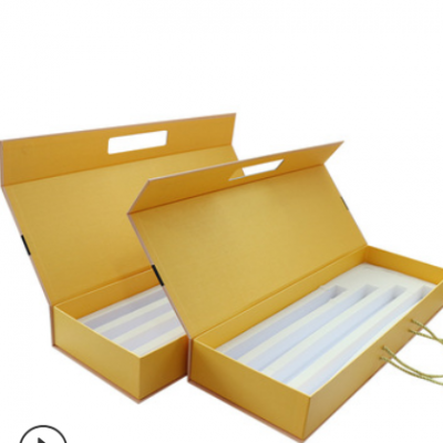 养生仪器包装盒 高档擀筋棒礼盒定做 手提包装纸盒定制