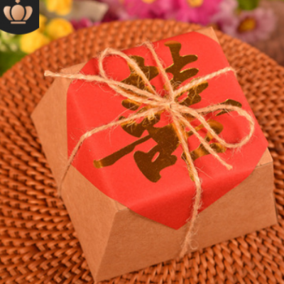 现货多色婚礼喜糖盒中式新款复古结糖果盒红帖礼品茶盒中国风礼盒