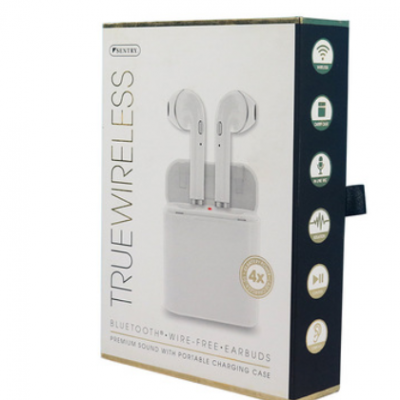 定做数码产品盒子 无线耳机包装纸盒 挂颈式运动蓝牙耳机包装盒