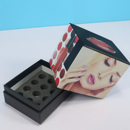 精美口红化妆品包装盒定做 保健品彩盒护肤品面膜盒折叠纸盒定制