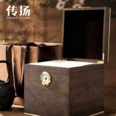 茶叶礼盒包装胡桃木质大号创意复古礼品盒普洱茶饼盒现货厂家直供