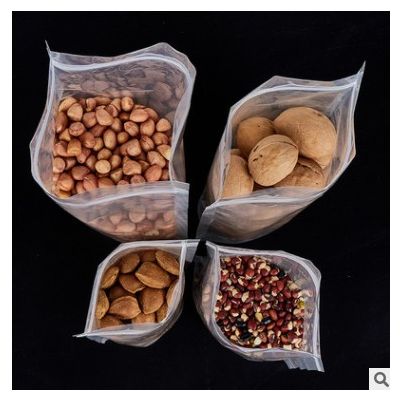 厂家供应五谷杂粮食品透明包装袋定做印刷 透明自立袋自封袋
