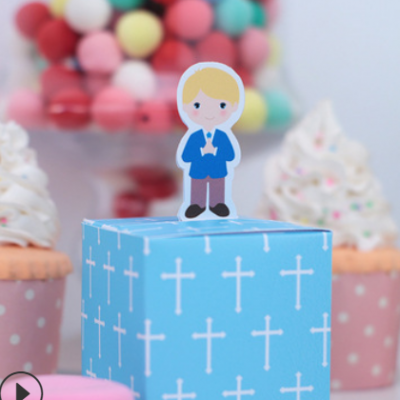 蛋糕方形喜糖盒婴儿满月回礼伴手礼盒生日周岁喜蛋盒儿童节礼品盒