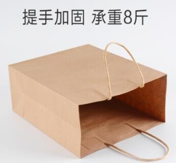 现货牛皮纸袋手提袋纸质袋子服装包装礼品购物袋工厂直营烫金定制