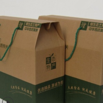 生态特产牛皮纸包装盒干货纸箱通用礼品盒土特产盒子【现货】
