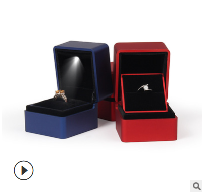 礼品 戒指首饰盒 珠宝LED求婚戒指表白包装首饰盒 现货批发