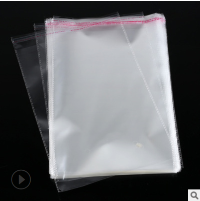 现货opp袋 透明自粘不干胶口罩袋pe塑料袋防护服装包装袋定制印刷