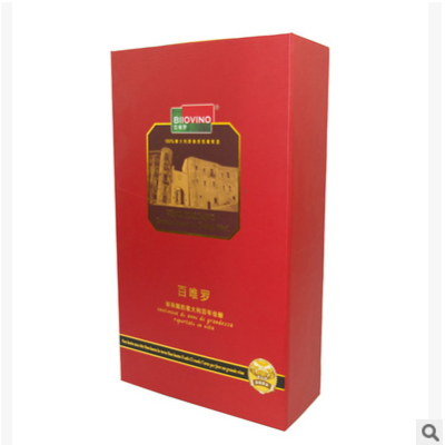 出口海外 精致带磁铁包装盒 硬材质彩盒 厂家直销红酒盒 oem订单