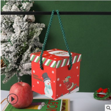 热销圣诞节苹果盒 节日装饰包装盒平安夜苹果礼盒纸质圣诞礼盒
