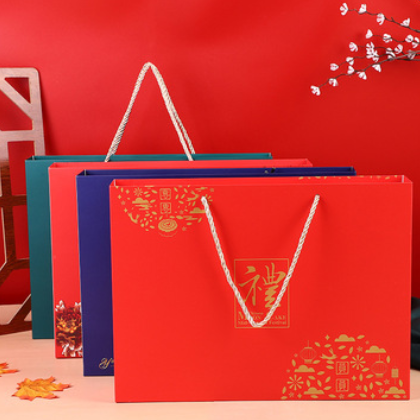 创意新中式6粒装月饼包装礼盒 手提式便携中秋节天地盖礼品包装袋