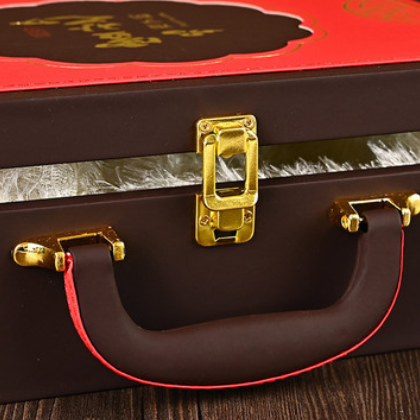 首饰欧式丽物可以礼盒加印烫金长方形红色盒子