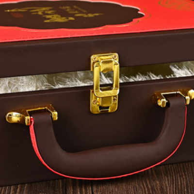 首饰欧式丽物可以礼盒加印烫金长方形红色盒子
