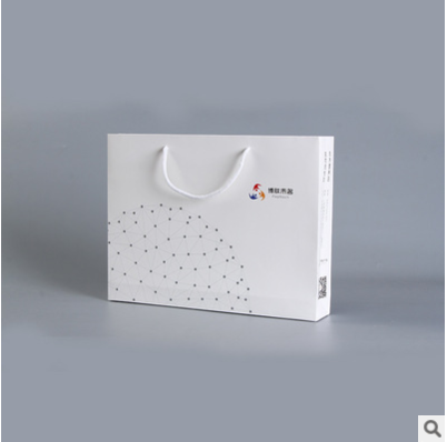 白卡纸手提袋logo厂家 服装纸袋 广告创意手提礼品纸袋彩色印刷