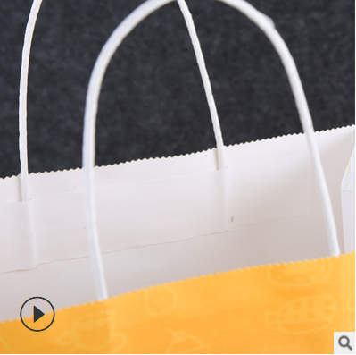 白色牛皮纸袋规格尺寸定制工厂直销 节日促销礼品包装袋批发