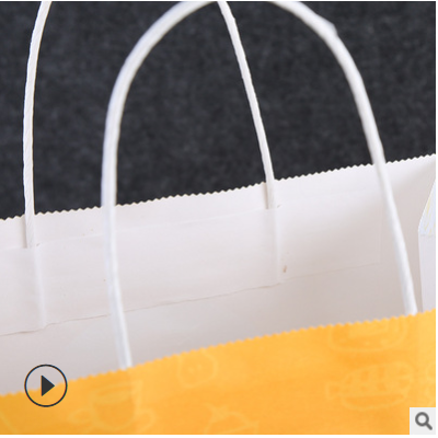 白色牛皮纸袋规格尺寸定制工厂直销 节日促销礼品包装袋批发