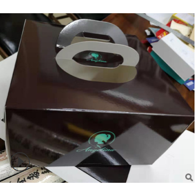 生日蛋糕盒手提饼干包装彩盒点心礼盒糕点开窗折叠食品纸盒定制
