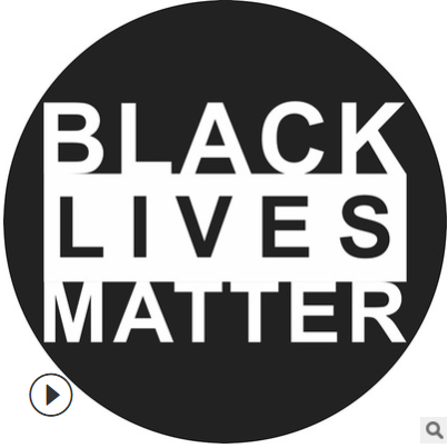 BLACK LIVES MATTER 贴纸汽车 墙地贴标志美国和平抗议反种族歧视