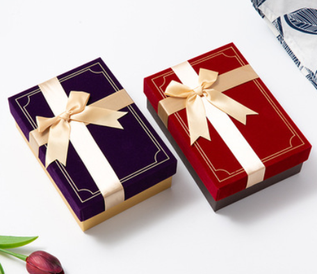 现货绒布喜糖包装盒创意礼品惊喜礼盒生日教师节礼物盒红酒包装盒