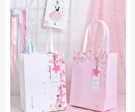 文具用品礼品袋 樱花纸袋 服装包装袋 零食糖果纸袋 文具礼品袋
