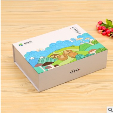 厂家定做茶叶食品包装天地盖盒 彩色印刷硬纸盒翻盖礼品盒 批发