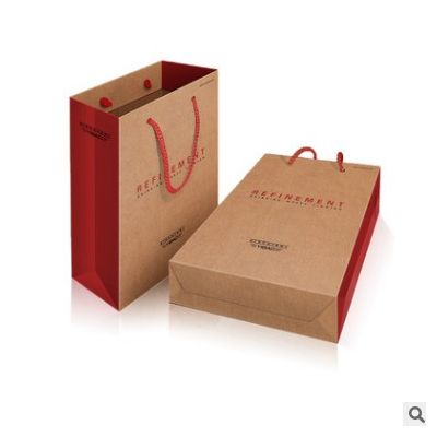 礼品企业宣传手提袋厂家制作批发服装购物袋包装白卡手提纸袋制作