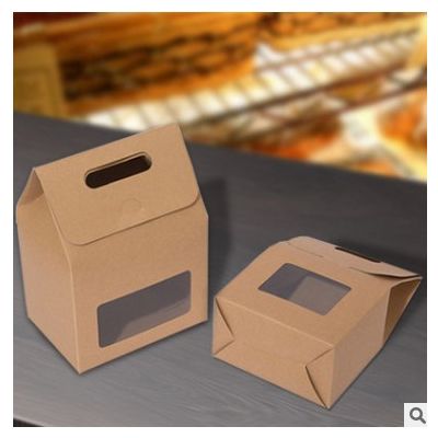 牛皮纸盒礼品盒特产茶叶干果饼干透明开窗食品包装袋定制纸袋定做