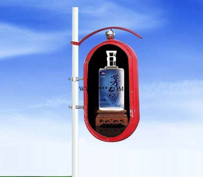 安丘 圆角长方形灯杆灯箱 电线杆灯箱 路灯杆广告灯