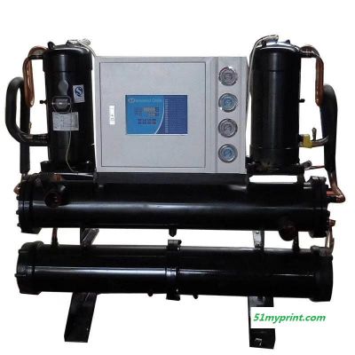 琴江厂家生产塑胶行业专用冷水机 电子制造冷却设备 医药专用水冷式冷水机 印刷QJ-30HP工业冷水机