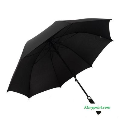 高尔夫伞 防晒遮阳折叠长柄雨伞 晴雨两用大号半自动大雨伞 可以定制和印刷LGOG 双人雨伞