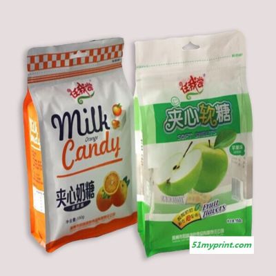 突泉县设计定做夹心奶糖包装袋 山楂条包装 拉链自立袋定做 免费设计 免费